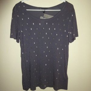 NWT Armani Exchange Embellished Top